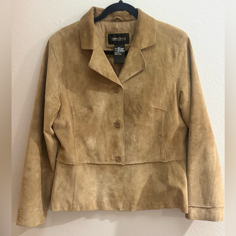 Brandon Thomas Suede Leather Jacket - Women’s - size Large
